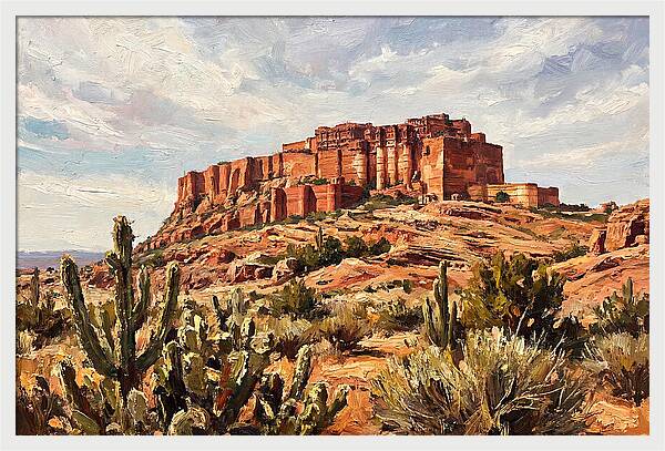Massive Red Sandstone Fort