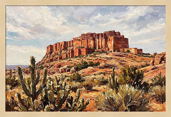 Massive Red Sandstone Fort