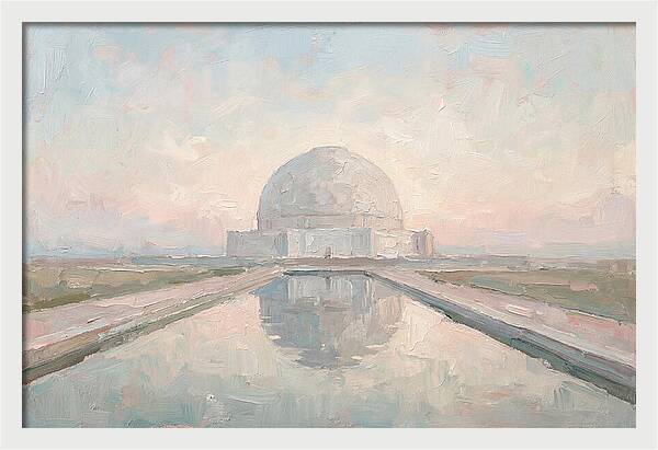 Massive White Marble Dome
