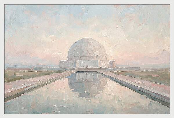 Massive White Marble Dome