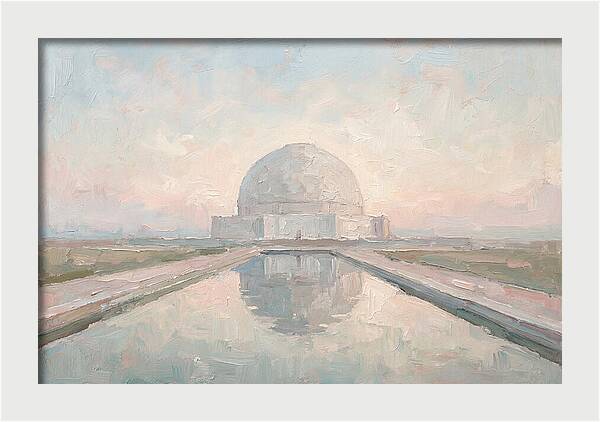 Massive White Marble Dome