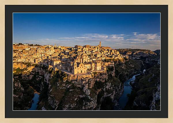 Matera From Across The Gravina Canyon