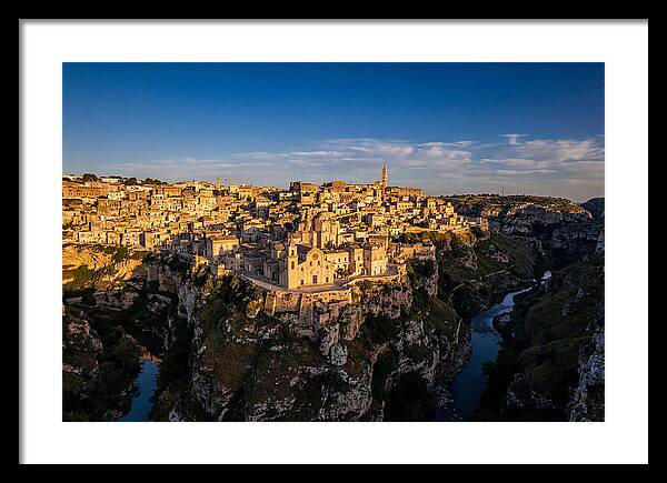 Matera From Across The Gravina Canyon