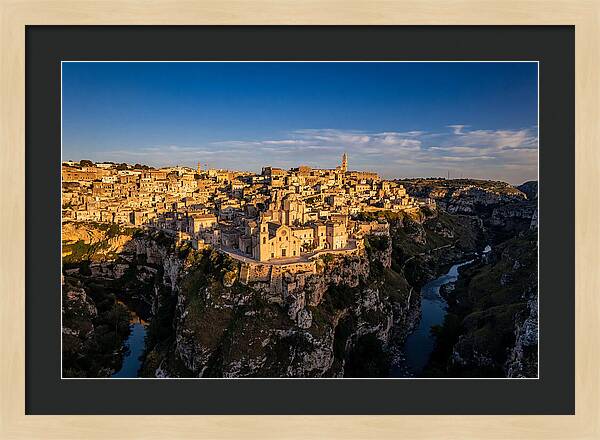 Matera From Across The Gravina Canyon