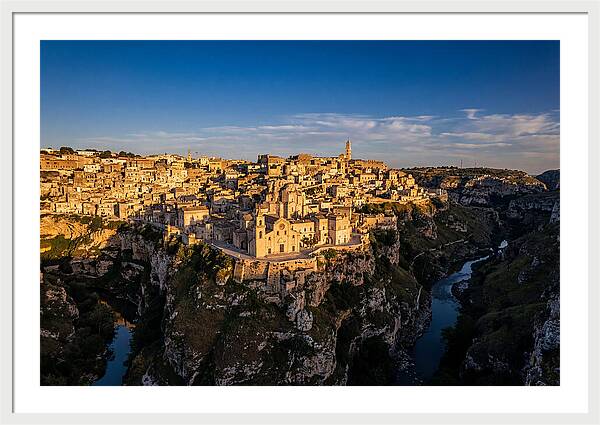 Matera From Across The Gravina Canyon