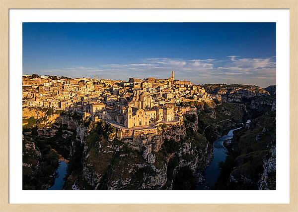 Matera From Across The Gravina Canyon