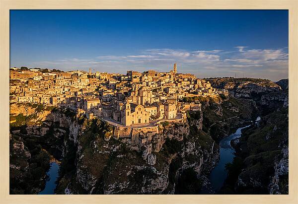 Matera From Across The Gravina Canyon