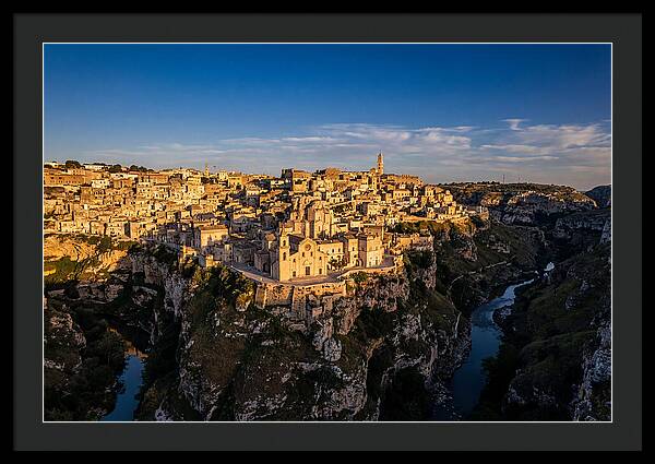 Matera From Across The Gravina Canyon