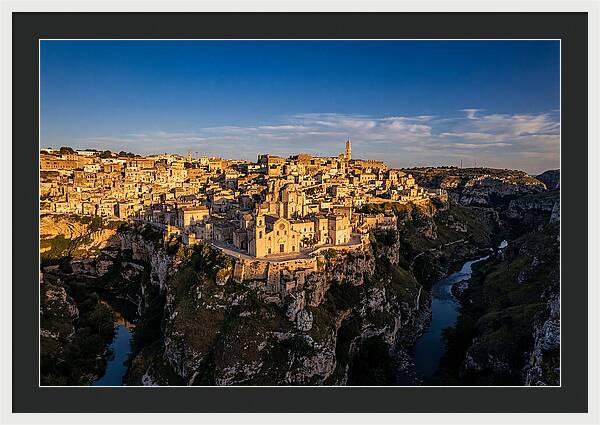Matera From Across The Gravina Canyon