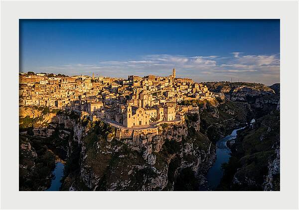 Matera From Across The Gravina Canyon
