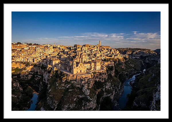 Matera From Across The Gravina Canyon