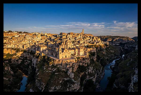 Matera From Across The Gravina Canyon