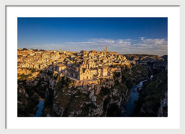 Matera From Across The Gravina Canyon