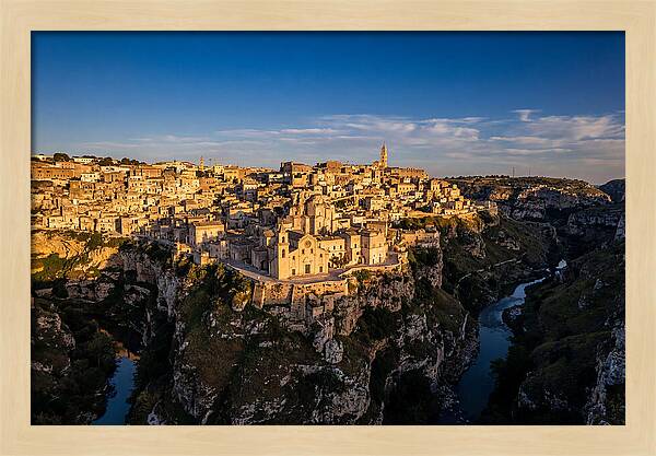 Matera From Across The Gravina Canyon