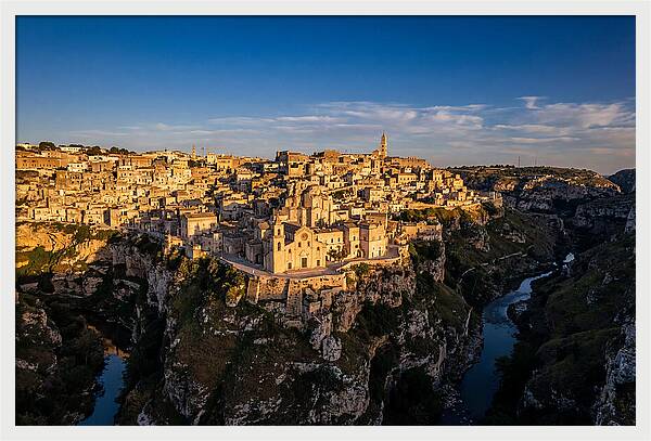Matera From Across The Gravina Canyon