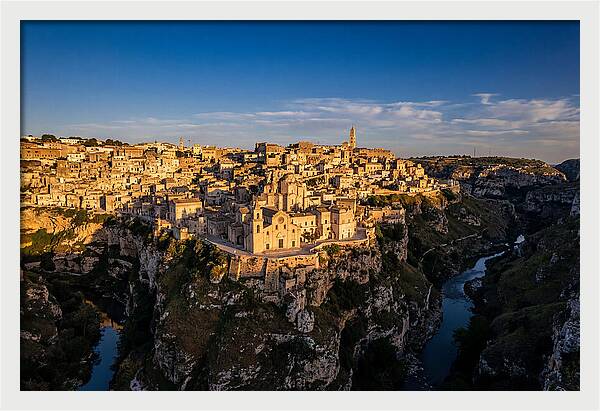 Matera From Across The Gravina Canyon