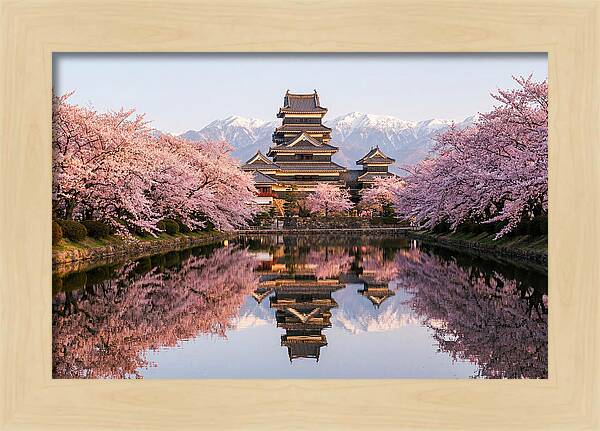 Matsumoto Castle Under Cherry Blossoms