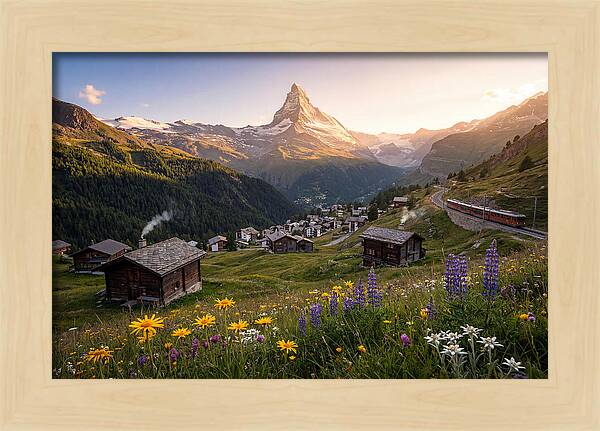 Matterhorn Over Zermatt Valley