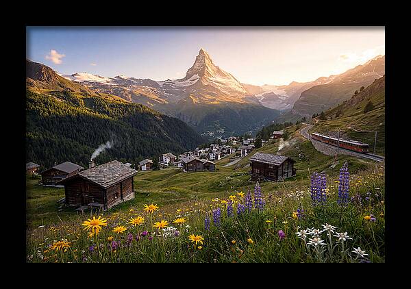 Matterhorn Over Zermatt Valley