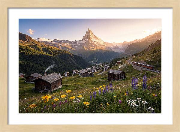 Matterhorn Over Zermatt Valley