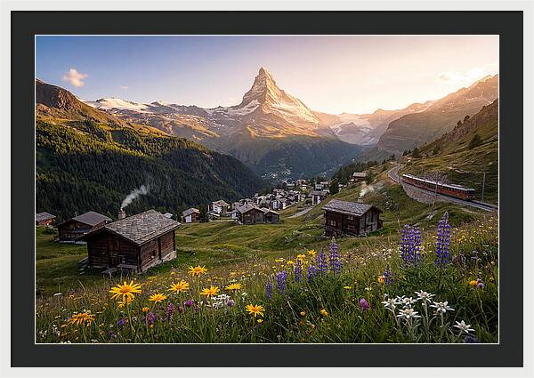 Matterhorn Over Zermatt Valley