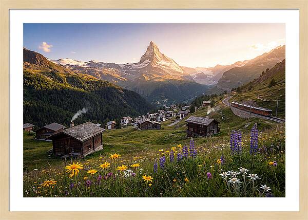 Matterhorn Over Zermatt Valley