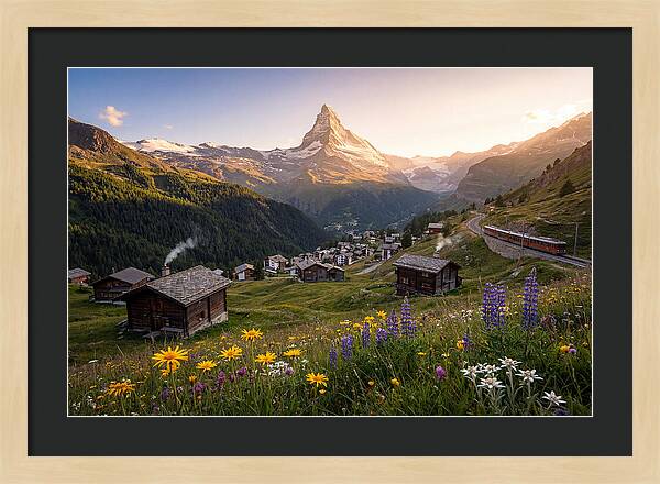 Matterhorn Over Zermatt Valley