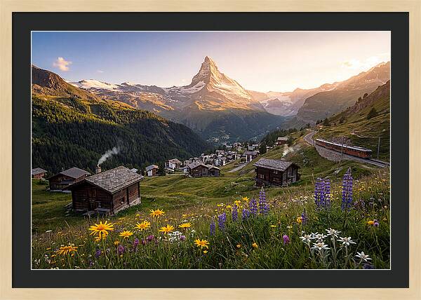 Matterhorn Over Zermatt Valley
