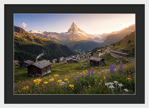 Matterhorn Over Zermatt Valley