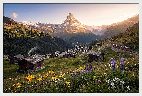 Matterhorn Over Zermatt Valley