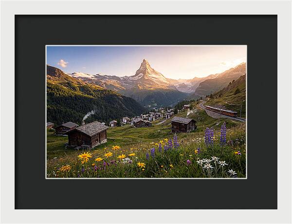 Matterhorn Over Zermatt Valley