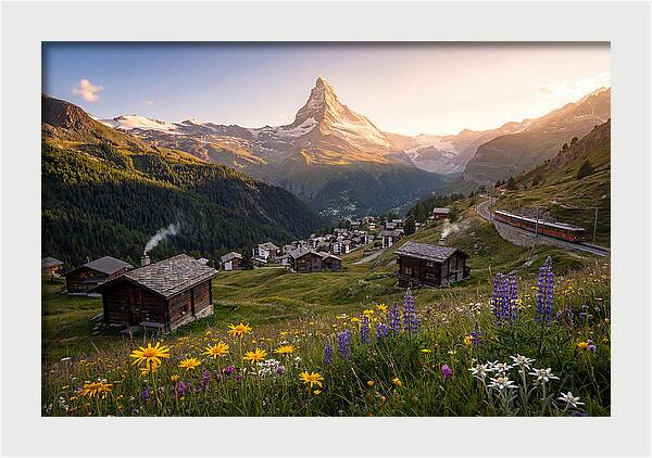 Matterhorn Over Zermatt Valley