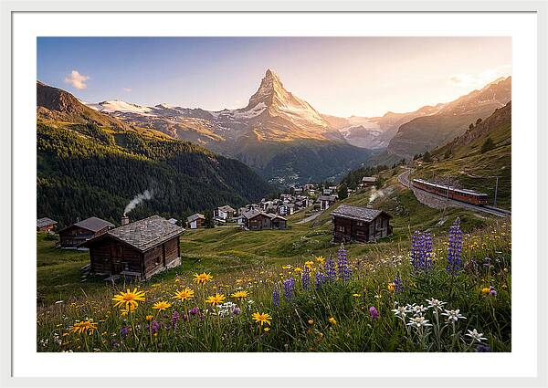 Matterhorn Over Zermatt Valley