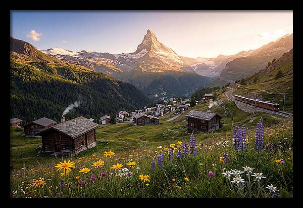 Matterhorn Over Zermatt Valley