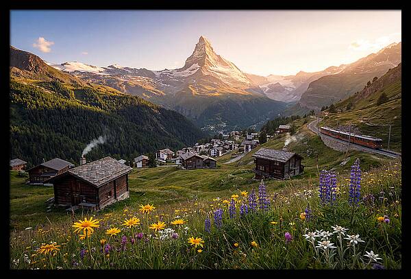 Matterhorn Over Zermatt Valley