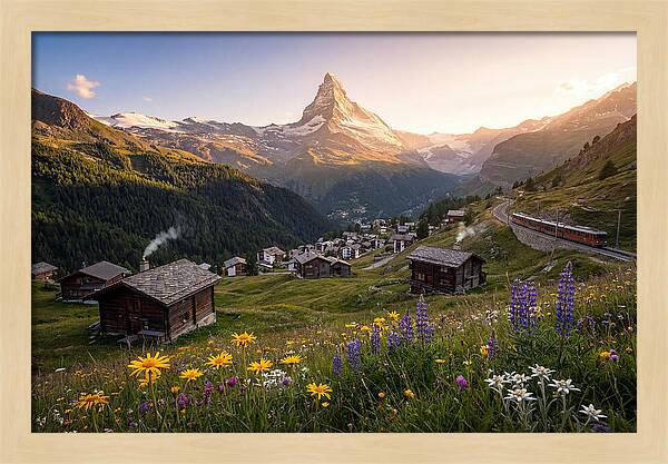 Matterhorn Over Zermatt Valley