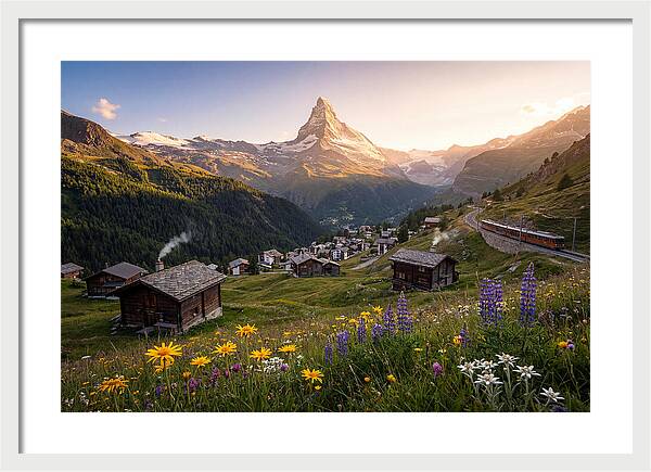 Matterhorn Over Zermatt Valley