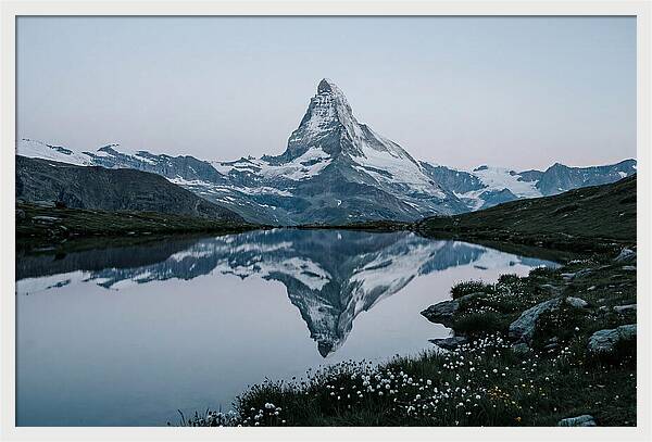 Matterhorn Reflected In Alpine Lake