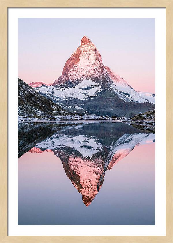 Matterhorn Reflected In Riffelsee