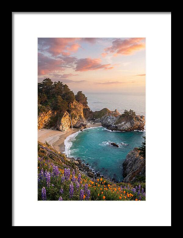 Mcway Falls At Golden Hour