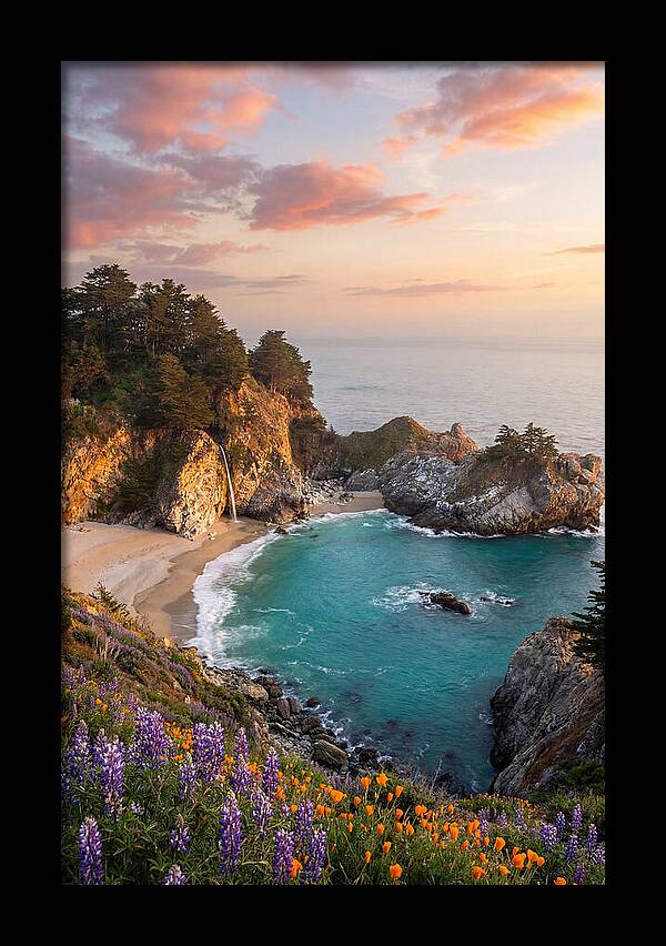 Mcway Falls At Golden Hour