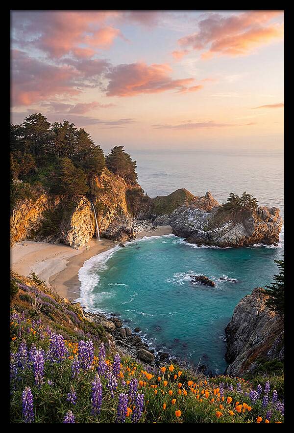 Mcway Falls At Golden Hour