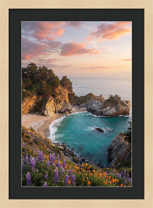 Mcway Falls At Golden Hour