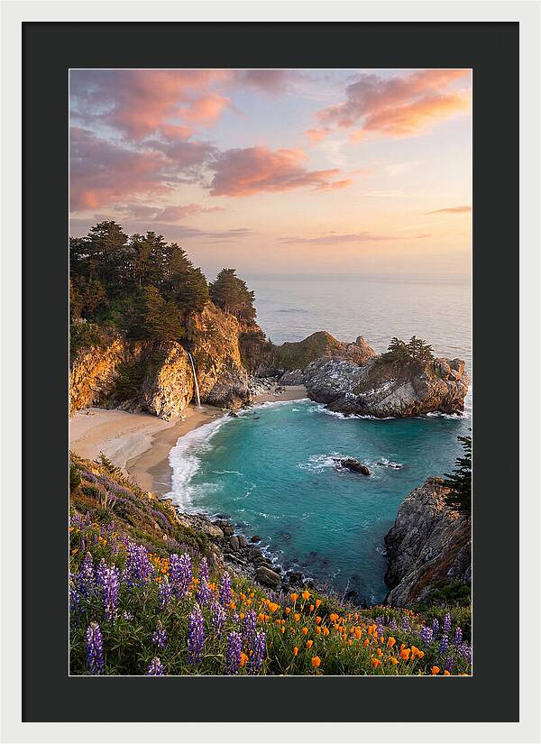 Mcway Falls At Golden Hour
