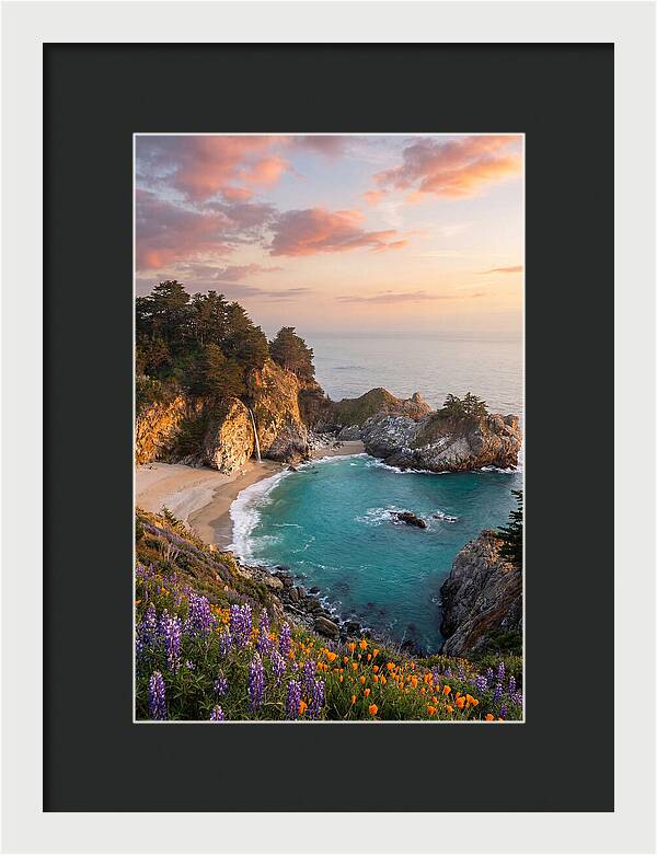 Mcway Falls At Golden Hour