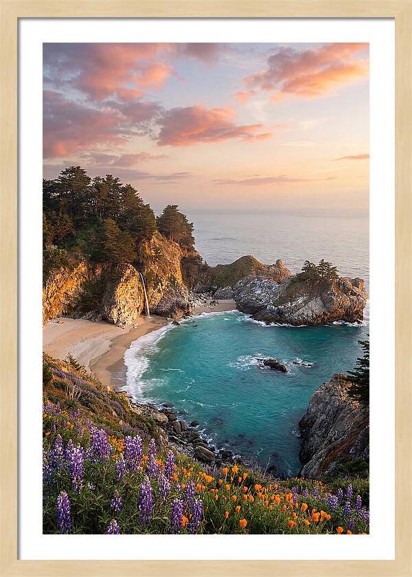 Mcway Falls At Golden Hour