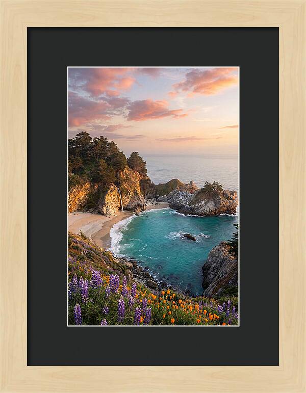 Mcway Falls At Golden Hour
