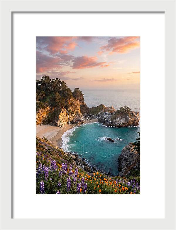 Mcway Falls At Golden Hour