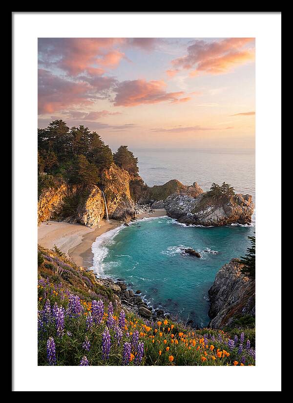 Mcway Falls At Golden Hour