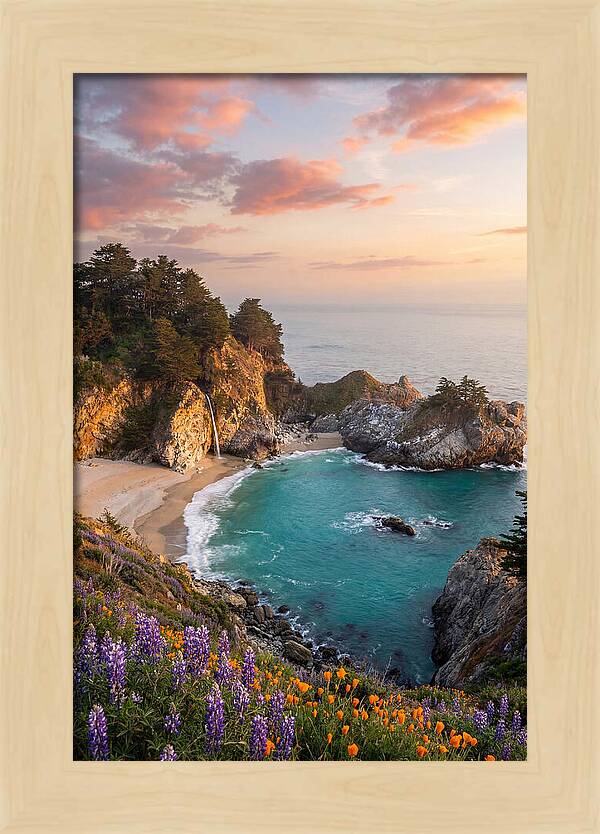 Mcway Falls At Golden Hour